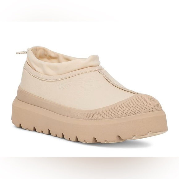 NEW UGG MEN Tasman Weather Hybrid Cream and Tan Slip-On Shoes - Picture 2 of 13